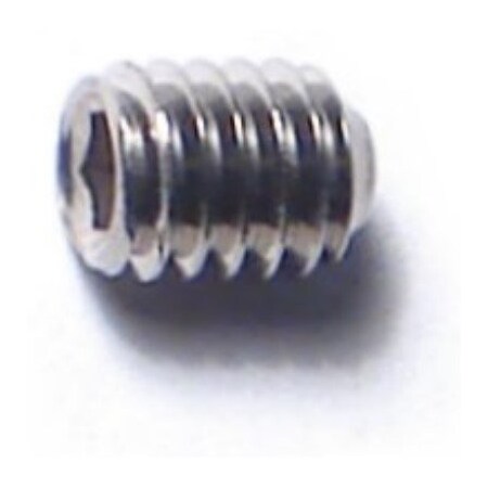 Midwest Fastener 4mm-0.70 x 5mm A2 Stainless Steel Coarse Thread Cup Point Hex Socket Headless Set Screws 15PK 79661